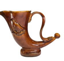 Cornucopia Famous Grouse Scotch Whiskey Pitcher Horn Imported by NY, NY ... - £87.92 GBP