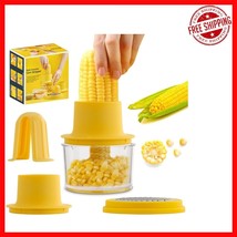 Ergonomic Corn Stripping Tool - Sharp Blades &amp; Mess-Free Bowl for Easy P... - $575.98 MXN
