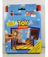 Toy Story 2 n 1 Puzzle and Play Travel Case Set No 8511 Colorforms Puzzl... - $54.72 CAD