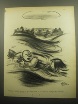 1959 Cartoon by Whitney Darrow, Jr. - I didn&#39;t choose to go down with it - £12.01 GBP