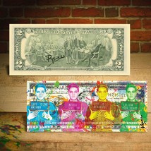 Elvis Presley Multi-Image Art Jailhouse Rock U.S. $2 Bill HAND-SIGNED By Rency - $24.31