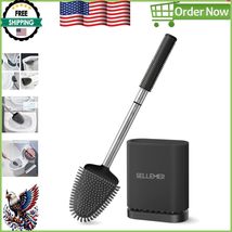 Flexible Silicone Toilet Brush with Stainless Steel Holder - Effortless ... - $350.07 MXN