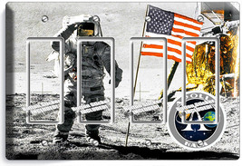 Nasa Space Astronaut Apollo Moon Landing 4 Gfci Switch Wall Plate Room Art Decor - $20.45