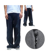 Men&#39;s Streetwear Super Baggy Fit Denim Wide Leg Cotton Jean Pants Made i... - $985.82 MXN+