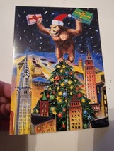 Holiday Greeting Card Vintage Christmas King Kong 1997 Tree City Present... - $14.69