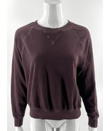 Old Navy Womens Sweatshirt Top Size Medium Burgundy Red Casual Pullover - $19.80