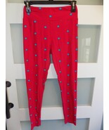 LuLaRoe Red W/Blue Polka Dots Leggings Size OS Women&#39;s - €16,00 EUR
