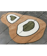 TRC-08 Spacious oval Rug Hand Tufted 100% Woolen Rugs, Rug For Home Décor - $232.65+