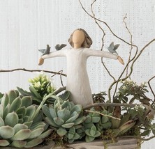 HAPPINESS FIGURE SCULPTURE HAND PAINTING WILLOW TREE BY SUSAN LORDI - $74.24