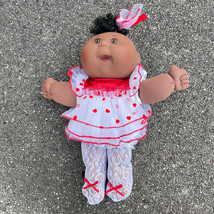 VTG Cabbage Patch Kids 1995 Doll African American Hearts Valentine Red and White - £38.65 GBP