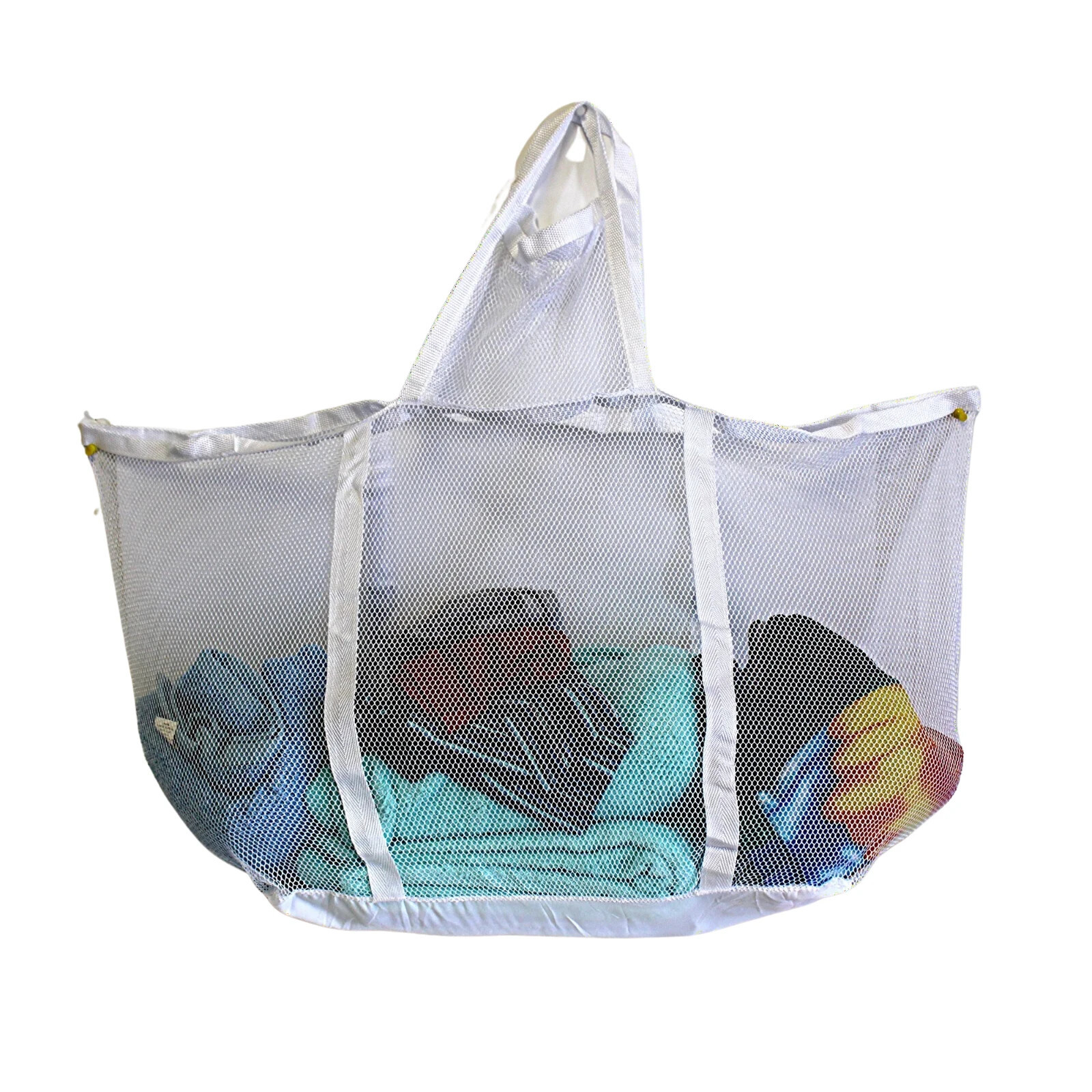Extra Large Mesh Laundry Basket w/ Handles – Collapsible, Travel Dorm Use - $9.89