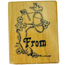 PSX From Mailbox Bird Letters Flowers on Branch Rubber Stamp C-985 Vinta... - £9.86 GBP