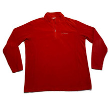 Columbia Klamath Range II 1/2 Zip Fleece Pullover UV Protection Red Larg... - $19.35