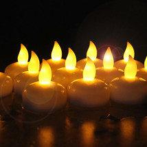 LED Floating Candles Flameless Tea Lights Battery Operated Waterproof DecoratioN - £9.50 GBP+