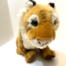 Planet Earth BBC Realistic Tiger Black Stripes Plush Stuffed Animal 11&quot; Sitting - £13.03 GBP
