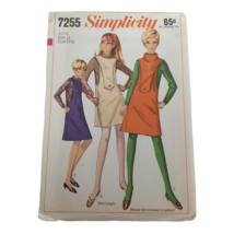 Simplicity Sewing Pattern 7255 Jumper Round Neck Vtg 1960s 1967 Juniors 11 Uncut - £9.43 GBP