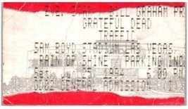 Vintage Grateful Dead Traffic Ticket Stumpf Juni 25 1994 Las Vegas Nevada - $49.48