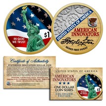 American Innovation State $1 Dollar Coin Series - 2018 1st Release COLOR 2-Sided - £8.18 GBP