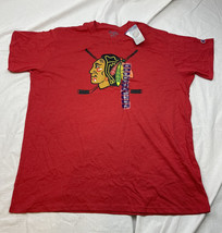 Chicago Blackhawks Mens T-Shirt Champion Red Short Sleeve Hockey NHL XXL New - £11.60 GBP