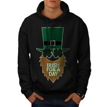 Wellcoda Irish For A Day Mens Hoodie, Saint Casual Hooded Sweatshirt - £25.87 GBP+