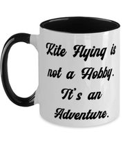 Inspire Kite Flying Two Tone 11oz Mug, Kite Flying is not a Hobby. It&#39;s ... - $19.75