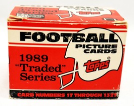 VINTAGE 1989 Topps Football Traded Factory Set 132 Cards Barry Sanders RC - £43.16 GBP