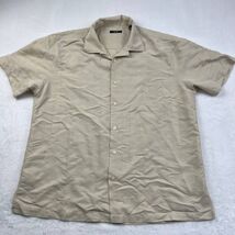 Alfani Polo Shirt Mens Large Plain Buttoned Down Short Sleeve L - $162.31 MXN
