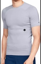 NWT Men&#39;s Under Armour S/S Gray RUSH Compression Shirt Sz XL - £30.85 GBP