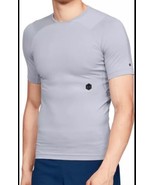 NWT Men&#39;s Under Armour S/S Gray RUSH Compression Shirt Sz XL - £26.22 GBP