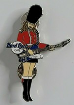 LONDON Beefeater Guard Guitar Girl Hard Rock Cafe HRC Lapel Hat PIN - £16.16 GBP