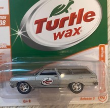 Johnny Lightning Silver Turtle Wax 1965 Chevy Chevelle Wagon 1/64 JLMC027 B - £9.27 GBP