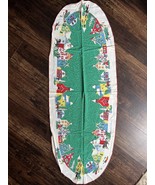 Vintage Christmas Table Runner - Trees, Carriage Rides, Sledding-Quaint ... - $937.88 MXN