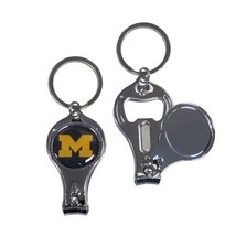 MICHIGAN WOLVERINES NCAA 3 in 1 Car Truck Bottle Opener, Nail Key Chain NEW - $14.84