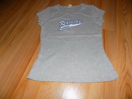 Youth Size Large Kavio Kentucky Girl Gray Grey Fitted Short Sleeve T Shirt Top - £11.16 GBP