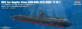 USS Los Angeles SSN-688,  688i Nuclear Attack Submarine 1/350 Scale Model Kit - £22.57 GBP