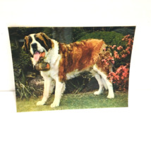 Cute Dog Animal 3-D 3D Postcard Unposted Wonder Co. 1970s Vintage Printed Japan - £18.64 GBP