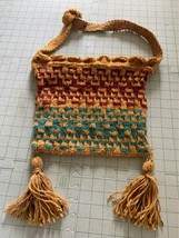 Handmade Round Hand Crocheted Handbag - New - $20.28