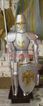 Mini Cavaliere Templare Abito Armatura Medievale Con Lancia E Scudo... - £245.81 GBP
