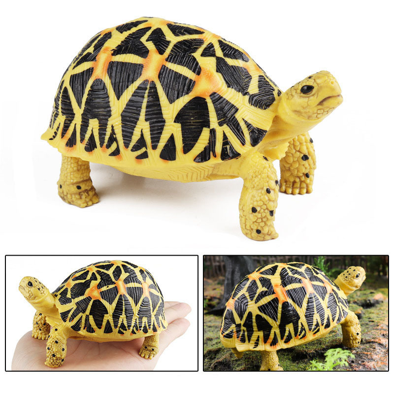 Realistic Radiated Tortoise ABS Toy Animal Model for Display or Collection - $9.89+