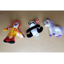 TY Beanie Babies Baby McDonalds Panda Unicorn Bundle of 3 - £13.92 GBP