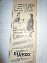 Vintage Clorox America&#39;s Favorite Bleach Print Magazine Advertisement 1946 - $4.99