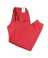 Nike Sportswear Tech Fleece Jogger Pants Mens Size Large Red NEW FB8002-... - $84.95