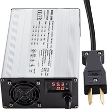 Yukon Brand 12V 35Ah Deep Cycle Golf Cart Charger with LCD Display - $156.99