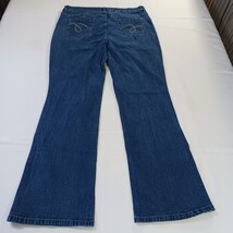 Smith's High Rise Bootcut Women's Size 16 Blue Denim Jeans Measured (34x30) image 9