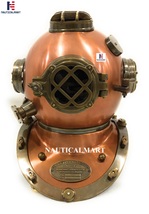 NauticalMart Copper Brass Divers Helmet Ship Decor Mark V Scuba Diving Gift Item - £287.85 GBP