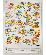 Olympic Games Sarajevo Mascot Vintage Poster Winter Sports 1984 - £63.77 GBP