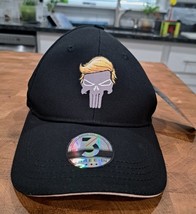 Three In Men Baceball Cap Funny Logo Trucker Hat Adjustable Black Cotton - $15.99