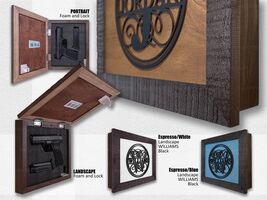 Hidden Gun Storage | Personalized Concealment Case with 3D Family Name M... - $85.14+