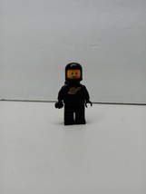 Lego Rare Classic Black Spaceman Astronaut Space Minifigure - £47.94 GBP