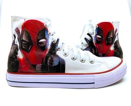 Deadpool Fan Art Custom Converse All Star, Supervillain Custom Sneakers,... - $99.99+